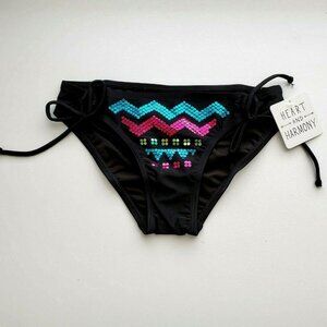 Heart and Harmony NWT Black Sequins Bikini Bottom